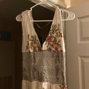 Free people cotton dress floral print